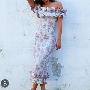 V Chapman The Lilac Dress in Purple Floral in Size 4